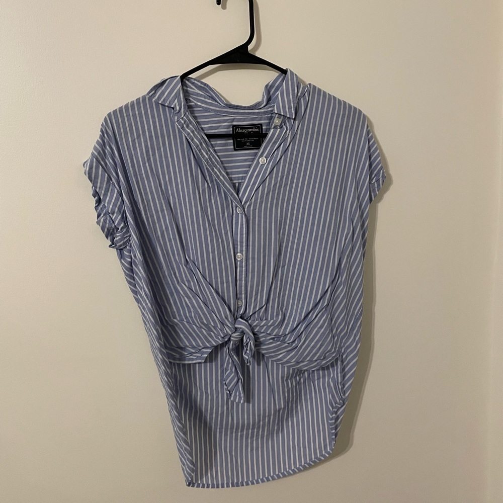 Abercrombie and Fitch Striped Button Down Top